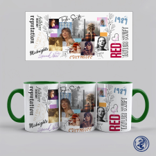  Taylor Swift Albums bögre (Zöld) bögrék, csészék