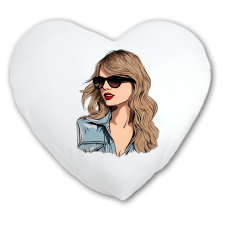  Taylor Swift Portré - Szív alakú Párna lakástextília