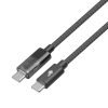 TB AKTBXKUCCIND10B USB-C apa - USB-C apa 2.0 Adat és töltőkábel - Fekete (1m) (AKTBXKUCCIND10B)