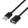 TB AKTBXPU1PAAW18B USB-A apa - USB-A anya 2.0 Hosszabbító kábel - Fekete (1.8m)