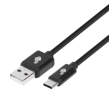 TB USB-A apa - USB-C apa 2.0 Adat és töltő kábel - Fekete (1,5m) kábel és adapter