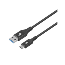 TB USB-A apa - USB-C apa 3.0 Adat és töltő kábel - Fekete (2m) kábel és adapter
