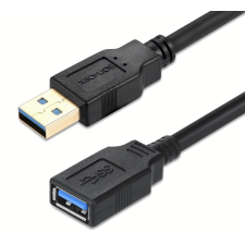 TB USB-C anya - USB-C apa 3.0 hosszabbító kábel - Fekete (15m) kábel és adapter