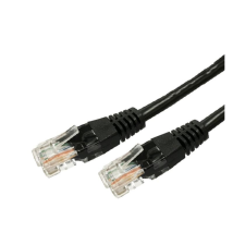 TB UTP CAT6a Patch kábel 3m Fekete kábel és adapter