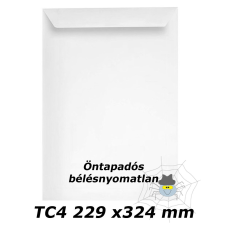 TC4 (229 x 324 mm) öntapadós bélésnyomatlan boríték boríték