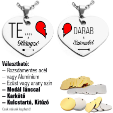  Te vagy a hiányzó... – páros medál lánccal vagy kulcstartóval nyaklánc
