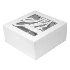 TEA Collection feliratú teadoboz - fehér - 18 cm konyhai eszköz