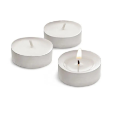  Teamécses 5db/cs, fehér dekorációs kellék