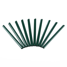 Tech Kerítésbe fűzhető PVC műanyag szalaghoz 10 darab tartalék rögzítő klipsz 19cm magas belátásgátló szélfogóhoz zöld színben építőanyag