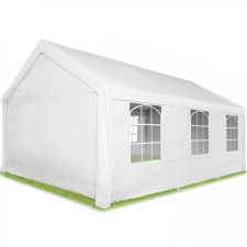 Tech Kerti pavilon 6x4m parti sátor 4 oldalsó fóliával fehér kerti bútor