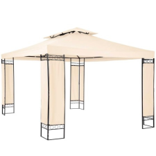 Tech Kerti pavilon sörsátor modern stílusú szerelhető 3,9X2,9m törtfehér színben kerti bútor