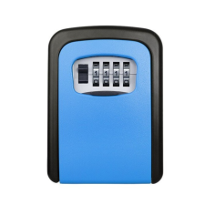 Tech Kulcstartó doboz számzáras kulcs őr kék falra szerelhető, 5 kulcs számára kulcsszekrény