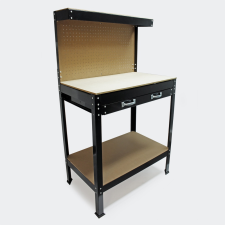 Tech Munkaasztal fiókos kivitel könnyű, otthoni munkához. Barkácsasztal fiókkal 115x55x140 cm barkácsszerszám