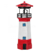Tech Napelemes világítótorony forgó fénnyel 30 cm
