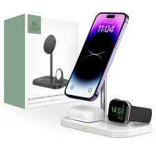 Tech-Protect 3in1 QI töltő A22 fehér 15W (127619) mobiltelefon kellék