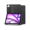 Tech-Protect Apple iPad Air 13 (2024) tablet tok (SmartCase) on/off funkcióval, Apple Pencil tartóval - Tech-Protect Origami - fekete (ECO csomagolás) (TP308682)