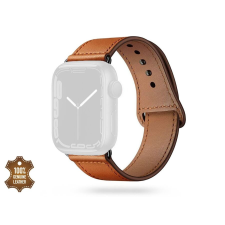 Tech-Protect Apple Watch valódi bőrből készült óraszíj - Tech-Protect Leatherfit - 42/44/45/49 mm - barna okosóra kellék