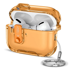 Tech-Protect Bounce Pro AirPods Pro 3 tok, karabinerrel, narancs fülhallgató, fejhallgató tok