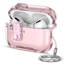 Tech-Protect Bounce Pro AirPods Pro 3 tok, karabinerrel, rózsaszín fülhallgató, fejhallgató tok