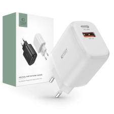 Tech-Protect C20W hálózati töltő adapter PD 20W / QC3.0 fehér (126510) (tp126510) mobiltelefon kellék