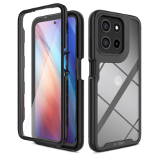 Tech-Protect Defense tok Motorola Moto G15 / G15 Power / G05 / E15, fekete tok és táska