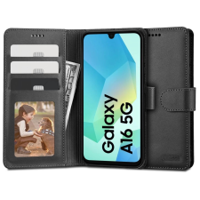 Tech-Protect fekete Waller Book / Flip tok kártyatartóval Samsung Galaxy A16 készülékhez tok és táska