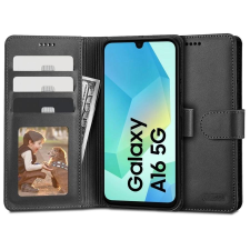 Tech-Protect fekete Waller Book / Flip tok kártyatartóval Samsung Galaxy A16 készülékhez tok és táska