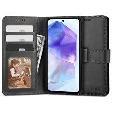 Tech-Protect fekete Waller Book / Flip tok kártyatartóval Samsung Galaxy A55 készülékhez (130997) tok és táska