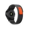 Tech-Protect Garmin Fenix 3 / 5X / 3HR / 5X Plus / 6X / 6X Pro / 7X nylon óraszíj - fekete/narancs (ECO csomagolás)