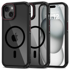 Tech-Protect Hybrid MagSafe tok iPhone 15, fekete/piros tok és táska
