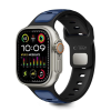 Tech-Protect ICONBAND LINE óraszíj Apple Watch 8/9/10/11/SE/ULTRA készülékhez (44/45/46/49 mm) fekete/kék