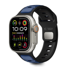 Tech-Protect Iconband Line szíj Apple Watch 44/45/46/49mm, black/navy okosóra kellék