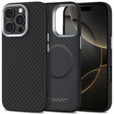 Tech-Protect Ion Carbon MagSafe tok iPhone 16 Pro, fekete/ezüst tok és táska