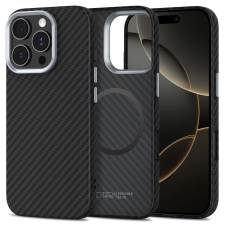 Tech-Protect ION CARBON MAGSAFE tok iPhone 16 Pro Max készülékhez fekete/ezüst tok és táska