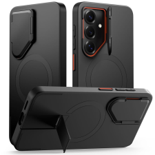 Tech-Protect Kevlar Aura Samsung Galaxy S26 Ultra tok kameravédelemmel, kitámasztóval, fekete-narancs tok és táska