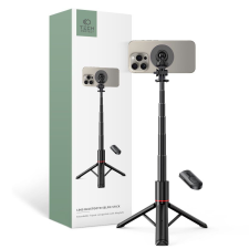 Tech-Protect L06S MagSafe Bluetooth Selfie Stick Tripod Black tok és táska