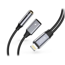 Tech-Protect Lightning - Lightning + 3.5mm jack adapter (TP607376) (TP607376) kábel és adapter