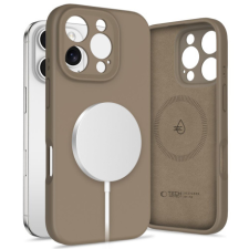 Tech-Protect Liquid Silicone MagSafe tok iPhone 16 Pro Max, barna tok és táska