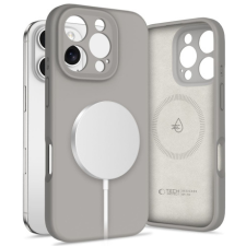 Tech-Protect Liquid Silicone MagSafe tok iPhone 16 Pro Max, szürke tok és táska