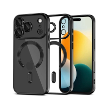 Tech-Protect MAGFLEX MAGSAFE iPhone 17 Pro Max készülékhez tok, fényes fekete tok és táska