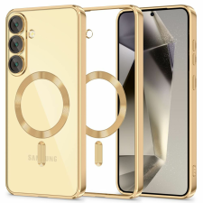 Tech-Protect MagFlex MagSafe tok Samsung Galaxy S25+ készülékhez - átlátszó arany tok és táska