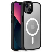 Tech-Protect MAGMAT Magsafe hátlaptok iPhone 13 átlátszó-fekete mobiltelefon kellék