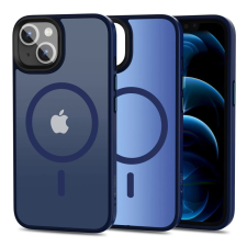 Tech-Protect MAGMAT MAGSAFE iPhone 13 készülékhez tok matt tengerészkék tok és táska