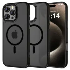 Tech-Protect MagMat MagSafe iPhone 16 Pro Max matte fekete tok tok és táska