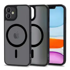 Tech-Protect Magmat MagSafe tok, Apple iPhone 11 matt fekete tok és táska