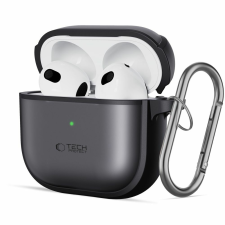 Tech-Protect Magmat Tok Apple Airpods-Hoz 4 Matte Fekete Védelem fülhallgató, fejhallgató tok