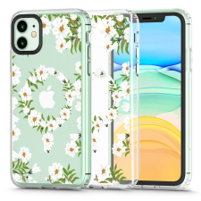 Tech-Protect Magmood MagSafe Apple iPhone 11 White Daisy tok és táska