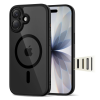 Tech-Protect MAGPEAK MAGSAFE CC iPhone 17 készülékhez tok fekete/átlátszó