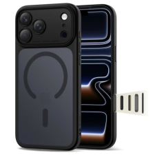 Tech-Protect MagPeak MagSafe CC tok iPhone 17 Pro, matt fekete tok és táska