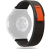 Tech-Protect Nylon 20 mm-es sportszíj Samsung Galaxy Watch 4 / 5 / 5 Pro / 6 fekete/narancs OEM